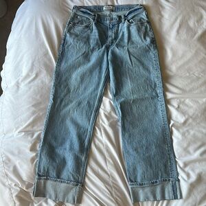 Abercrombie “The Baggy Low Rise” Cuffed Jeans